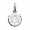 Pendentif Rond Initiale au choix Argent 925