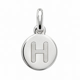 Pendentif Rond Initiale au choix Argent 925
