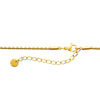 Collier Hawa - Feuille Tropicale Acier Doré