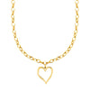 Collier Louvy - Coeur Déformé Acier Inoxydabe