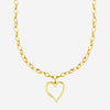 Collier Louvy - Coeur Déformé Acier Inoxydabe