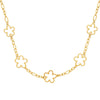Collier Petunia - Fleurs Acier Inoxydable Doré