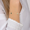 Bracelet Mali - Jonc Poire Plaqué Or Vert