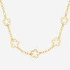 Collier Petunia - Fleurs Acier Inoxydable Doré