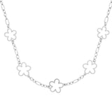 Collier Floe - Fleurs Acier Inoxydable Argenté