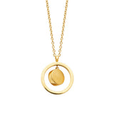 Collier Melya - Cercle et Rond Acier Inoxydable