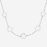 Collier Floe - Fleurs Acier Inoxydable Argenté