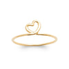 Bague Zoli - Coeur Fine Noué Plaqué or