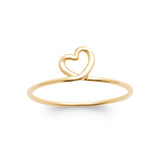 Bague Zoli - Coeur Fine Noué Plaqué or