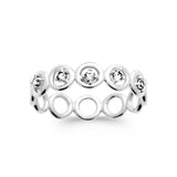 Bague Mayene - Cercles Argent et Zirconium