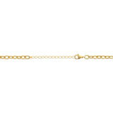 Collier Benga - Résine Marron Acier Inoxydable Cercles