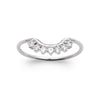 Bague Anize - Vague Scintillante Courbe Argent Zircon