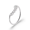 Bague Anize - Vague Scintillante Courbe Argent Zircon