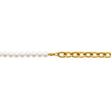 Bracelet Zina - Acier Inoxydable Perle Blanche