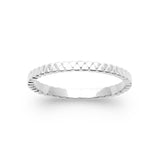 Bague Sole - Argent Texturé Triangulaire