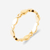 Anneau Louhn - Forme Poires et Rond Plaqué Or