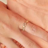 Bague Gadah - Chaîne Plaqué Or