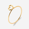 Bague Zoli - Coeur Fine Noué Plaqué or