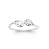 Bague Elyssia - 2 Poires Argent 925