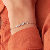 Bracelet Riva - Argent Rhodié Oxydes de Zirconium Gouttes