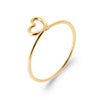 Bague Zoli - Coeur Fine Noué Plaqué or
