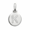 Pendentif Rond Initiale au choix Argent 925