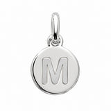 Pendentif Rond Initiale au choix Argent 925