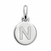 Pendentif Rond Initiale au choix Argent 925
