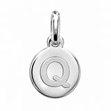 Pendentif Rond Initiale au choix Argent 925