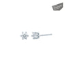 Puces Joyce - Swarovski Zirconia Argent