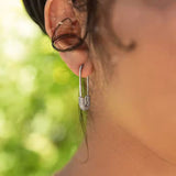 Boucles d'oreilles Rachel - Epingle à Nourrice Argent
