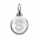 Pendentif Rond Initiale au choix Argent 925