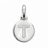 Pendentif Rond Initiale au choix Argent 925