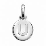 Pendentif Rond Initiale au choix Argent 925