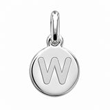 Pendentif Rond Initiale au choix Argent 925