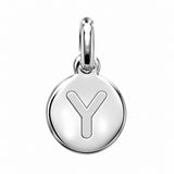 Pendentif Rond Initiale au choix Argent 925