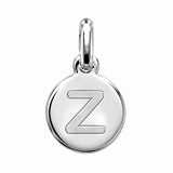 Pendentif Rond Initiale au choix Argent 925