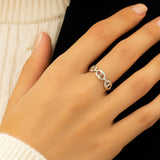 Bague Kaffe - Grain de Café Argent