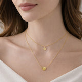 Collier Yssa - Double Range Acier Inoxydable Coeur