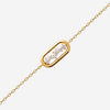Bracelet Dezi - Motif Ovale Plaqué Or