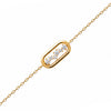Bracelet Dezi - Motif Ovale Plaqué Or