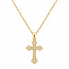 Pendentif Cruzi - Croix Gothique Plaqué Or