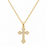 Pendentif Cruzi - Croix Gothique Plaqué Or