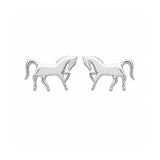 Boucle d'oreille Tya - Puces Cheval Argent