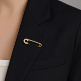 Broche Andi - Épingle à Nourrice Or