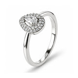 Bague Nissy - Poire Argent Oxyde Zirconium