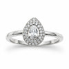 Bague Nissy - Poire Argent Oxyde Zirconium