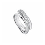 Bague Femme Entrelacée Argent Massif