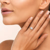 Bague Aydan - Argent & Zirconium Carré