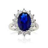 Bague Diana Fleur Bleu